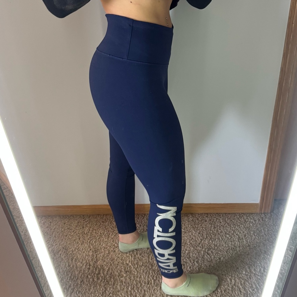 Victoria Sport Knockout Navy Ankle Leggings Women's S Stretch Activewear